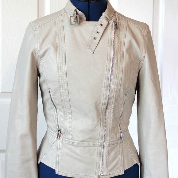 Express Jackets & Blazers - Express Faux Leather Moto Jacket Peplum Small NWOT